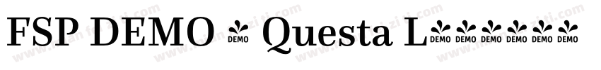 FSP DEMO - Questa L字体转换
